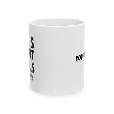 Personalized Life's About Goals And Assists Customized Ceramic Mug 11 oz White