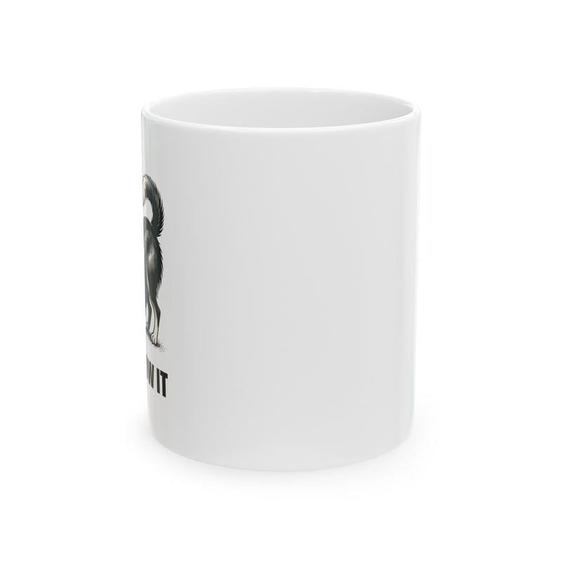 Personalized Just Throw It Ceramic Mug 11 oz White