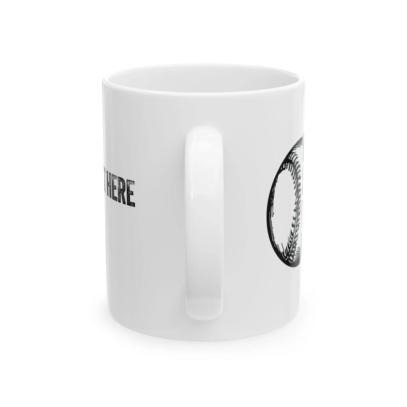 Personalized Eat Sleep Baseball Repeat Customized Ceramic Mug 11 oz White - Panvola