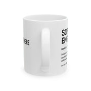 Personalized Software Engineer Definition Customized Ceramic Mug 11 oz White - Panvola