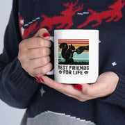 Personalized Best Friends For Life Customized Ceramic Mug 11 oz White - Panvola