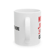 Personalized Murder Shows and Comfy Clothes Ceramic Mug 11 oz White - Panvola