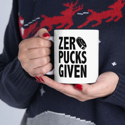 Personalized Zero Pucks Given Customized Ceramic Mug 11 oz White