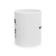 Personalized Friends Are The Family We Choose Ceramic Mug 11 oz White - Panvola