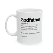 Personalized Godfather Definition Customized Ceramic Mug 11 oz White - Panvola