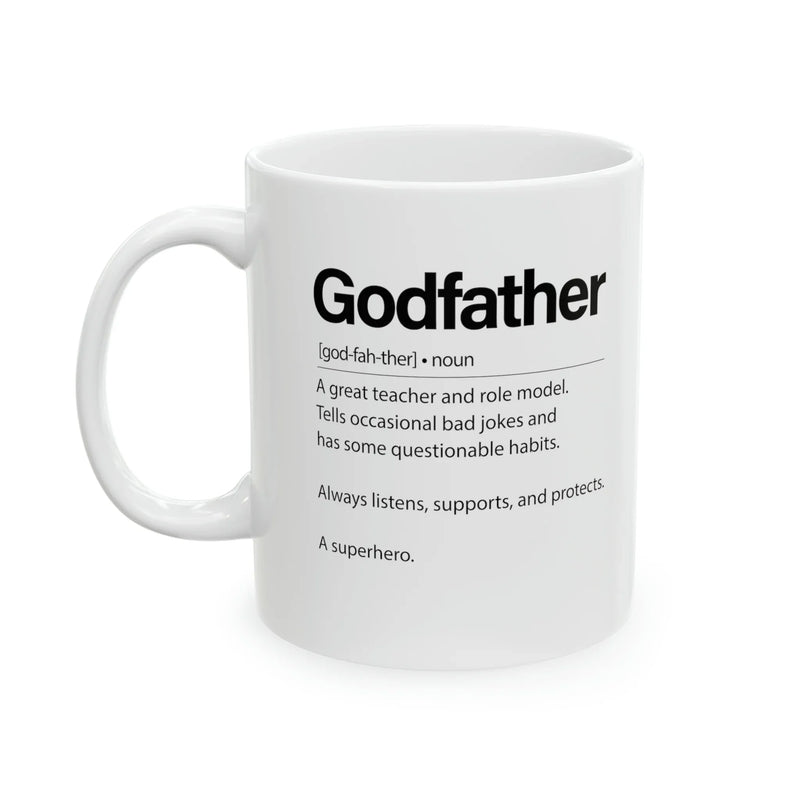 Personalized Godfather Definition Customized Ceramic Mug 11 oz White - Panvola