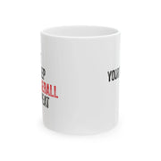 Personalized Eat Sleep Baseball Repeat Customized Ceramic Mug 11 oz White - Panvola