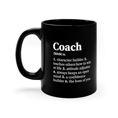 Personalized Coach Definition Mug 11oz Black