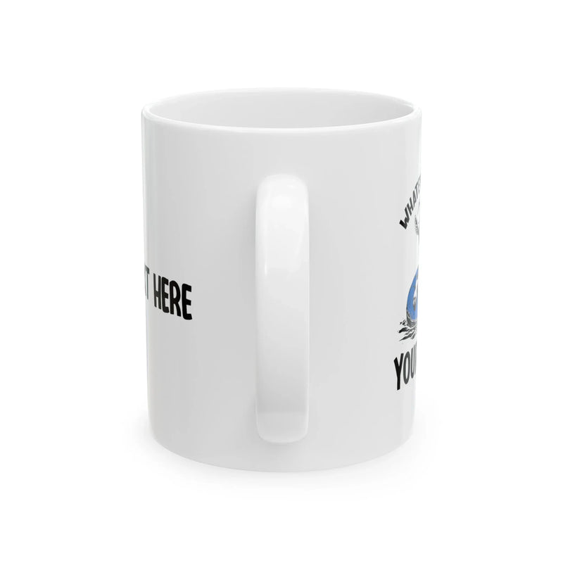 Personalized Whatever Floats Your Goat Ceramic Mug 11 oz White - Panvola
