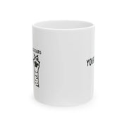 Personalized Rock Paper Scissors Ceramic Mug 11 oz White - Panvola