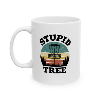 Personalized Stupid Tree Ceramic Mug 11oz White