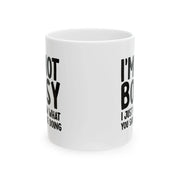 Personalized I'm Not Bossy Just Know What You Should Be Doing Customized Ceramic Mug 11 oz White - Panvola