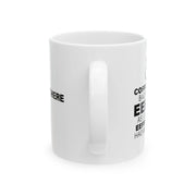 Personalized Coffee Spelled Backward Ceramic Mug 11 oz White - Panvola