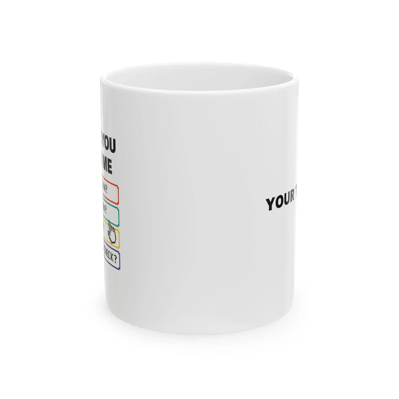 Personalized Before You Bother Me Customized Ceramic Mug 11 oz White - Panvola