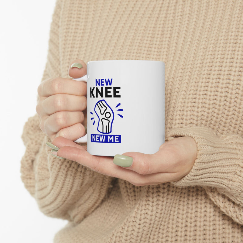 Copy of Personalized New Knee New Me Customized Ceramic Mug 11 oz White
