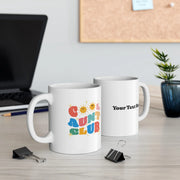 Personalized Cool Aunt Club Ceramic Mug 11 oz White - Panvola