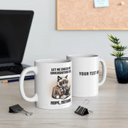 Personalized Let Me Check My Giveashitometer Customized Ceramic Mug 11 oz White - Panvola