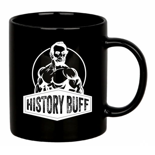History Buff Ceramic Mug 11 oz Black.