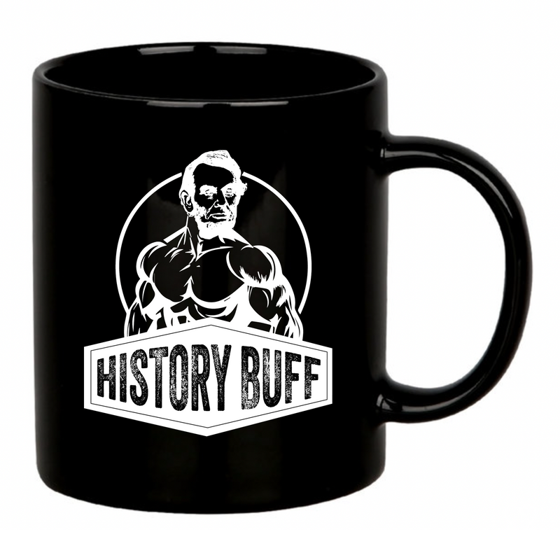 History Buff Ceramic Mug 11 oz Black