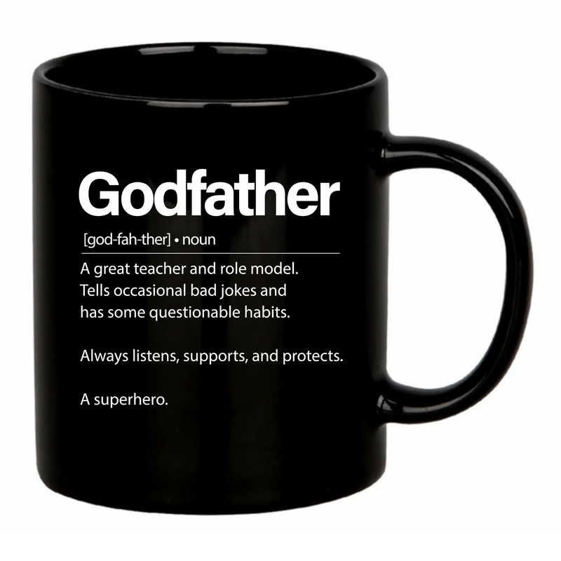 Godfather Definition Ceramic Mug 11 oz Black