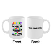 Personalized Autism Mom Doesn't Come With A Manual Ceramic Mug 11 oz White - Panvola