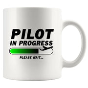 Pilot In Progress Ceramic Mug 11 oz White - Panvola