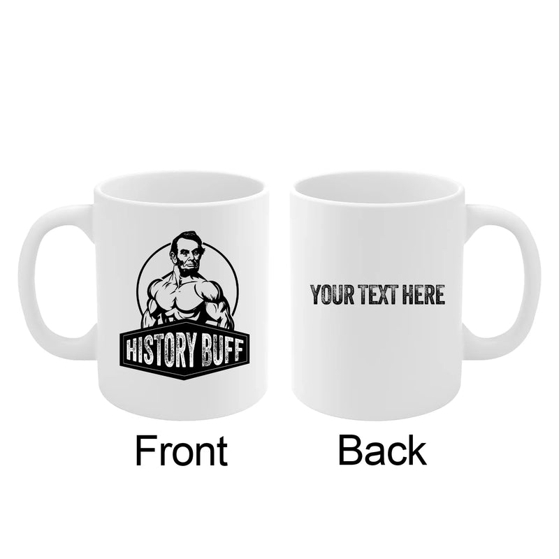 Personalized History Buff Ceramic Mug 11 oz White - Panvola