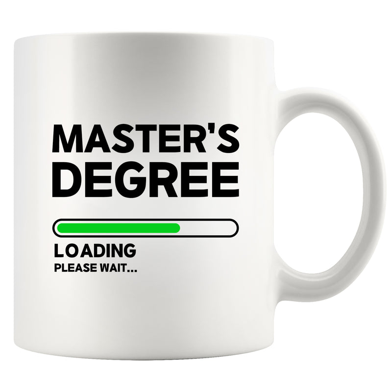Master’s Degree Loading Please Wait Ceramic Mug 11 oz White