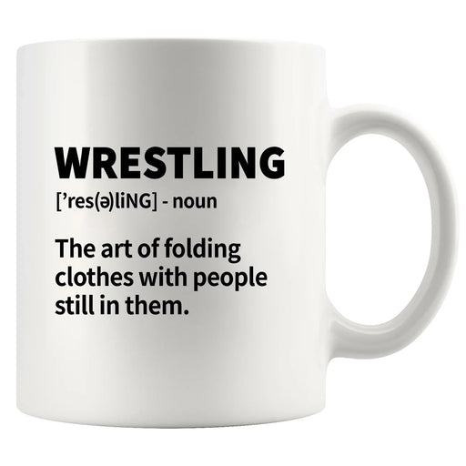 Wrestling Definition Ceramic Mug 11 oz White - Panvola