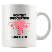 Monthly Subscription Cancelled Ceramic Mug 11 oz White - Panvola