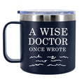 Insulated mug · 14oz with lid (black/navy)