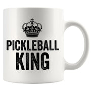 Pickleball King Ceramic Mug 11 oz White - Panvola