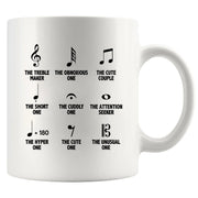 Musical Notes Symbol Definition Ceramic Mug 11 oz White - Panvola