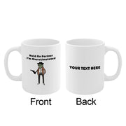 Personalized Hold On Partner I'm Overstimulated Customized Ceramic Mug 11 oz White - Panvola