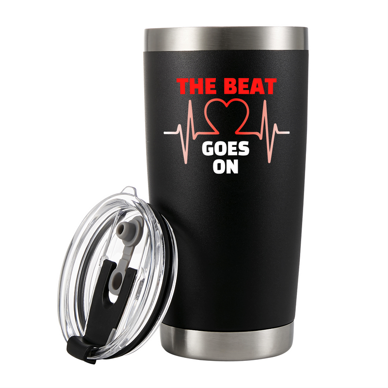 Panvola The Beat Goes On Heart Surgery Gifts Tumbler
