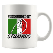 Surrounded By Stunads Ceramic Mug 11 oz White - Panvola