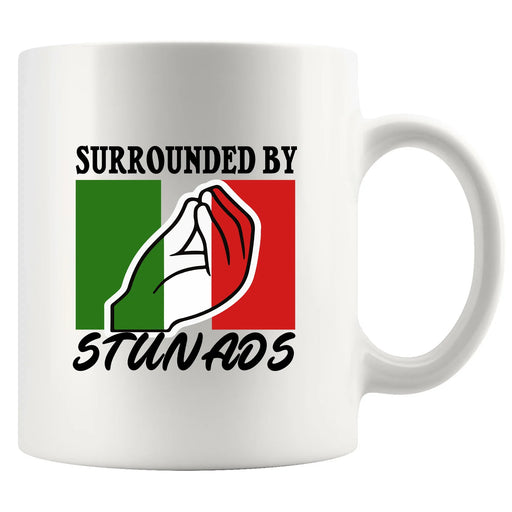 Surrounded By Stunads Ceramic Mug 11 oz White - Panvola