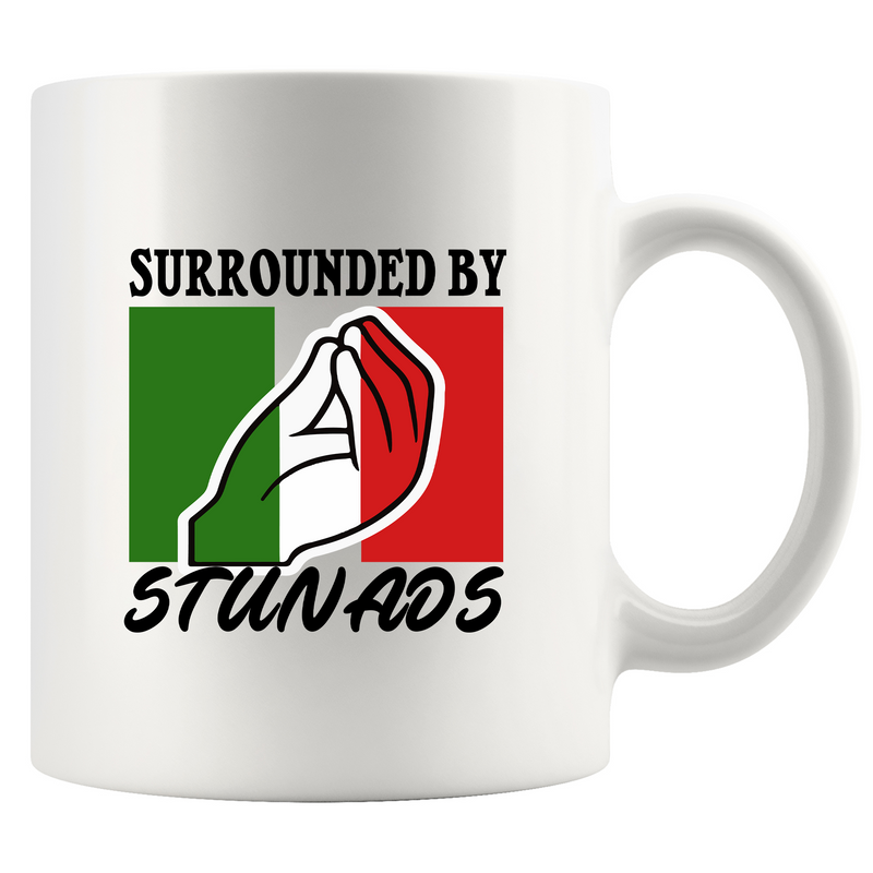 Surrounded By Stunads Ceramic Mug 11 oz White