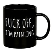 F Off I’m Painting Ceramic Mug 11 oz Black - Panvola