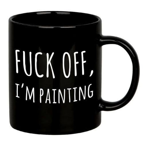 F Off I’m Painting Ceramic Mug 11 oz Black - Panvola