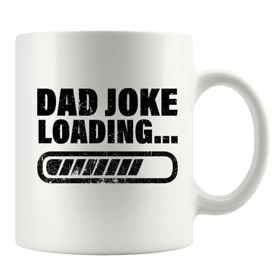 Dad Joke Loading Fathers Day Gift Ceramic Mug 11oz White