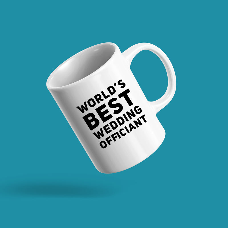 World's Best Wedding Officiant Mug Pastor Appreciation Gift.