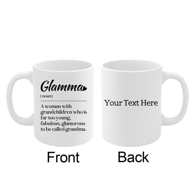 Personalized Glamma Definition Customized Ceramic Mug 11 oz White