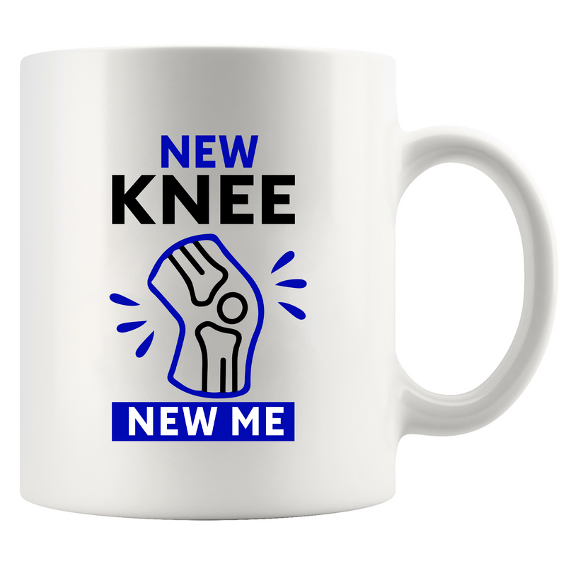 New Knee New Me Ceramic Mug 11 oz White