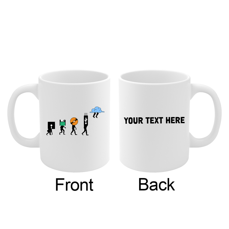 Personalized History Of Storage Customized Ceramic Mug 11 oz White.