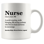 Nurse Definition Mug 11 oz White - Panvola