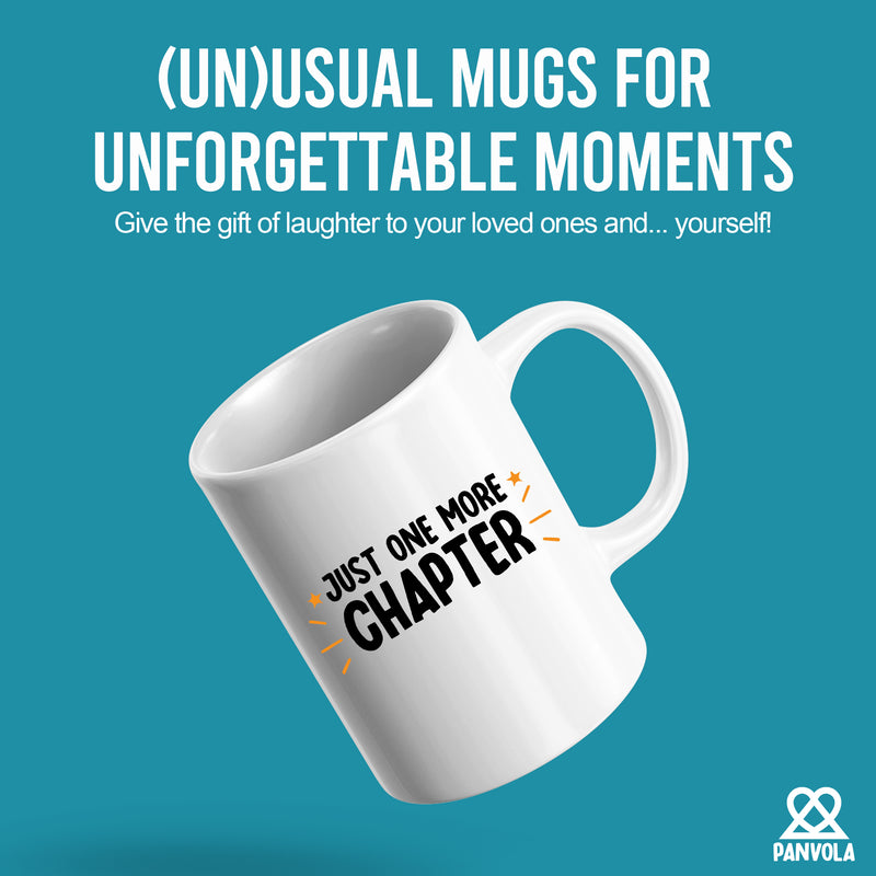 Just One More Chapter Book Lover Gifts Ceramic Mug 11oz White.