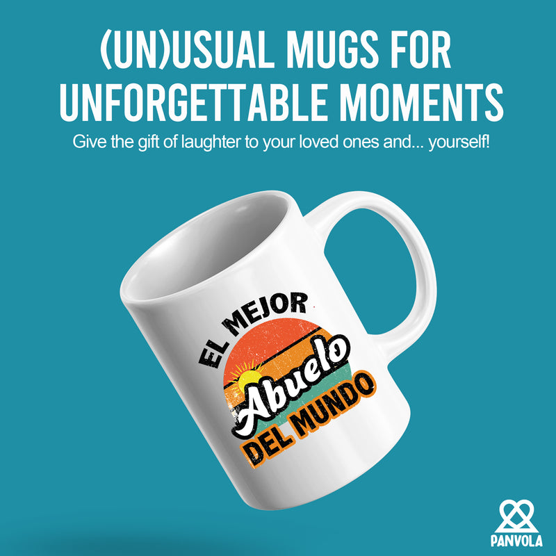 El Mejor Abuelo Del Mundo Grandpa Gifts Ceramic Mug 11oz White