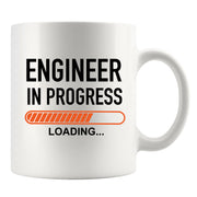 Engineer in Progress Engineering Student Gifts Ceramic Mug 11 oz White.