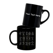 Personalized Algebra Dance Ceramic Mug 11 oz Black - Panvola